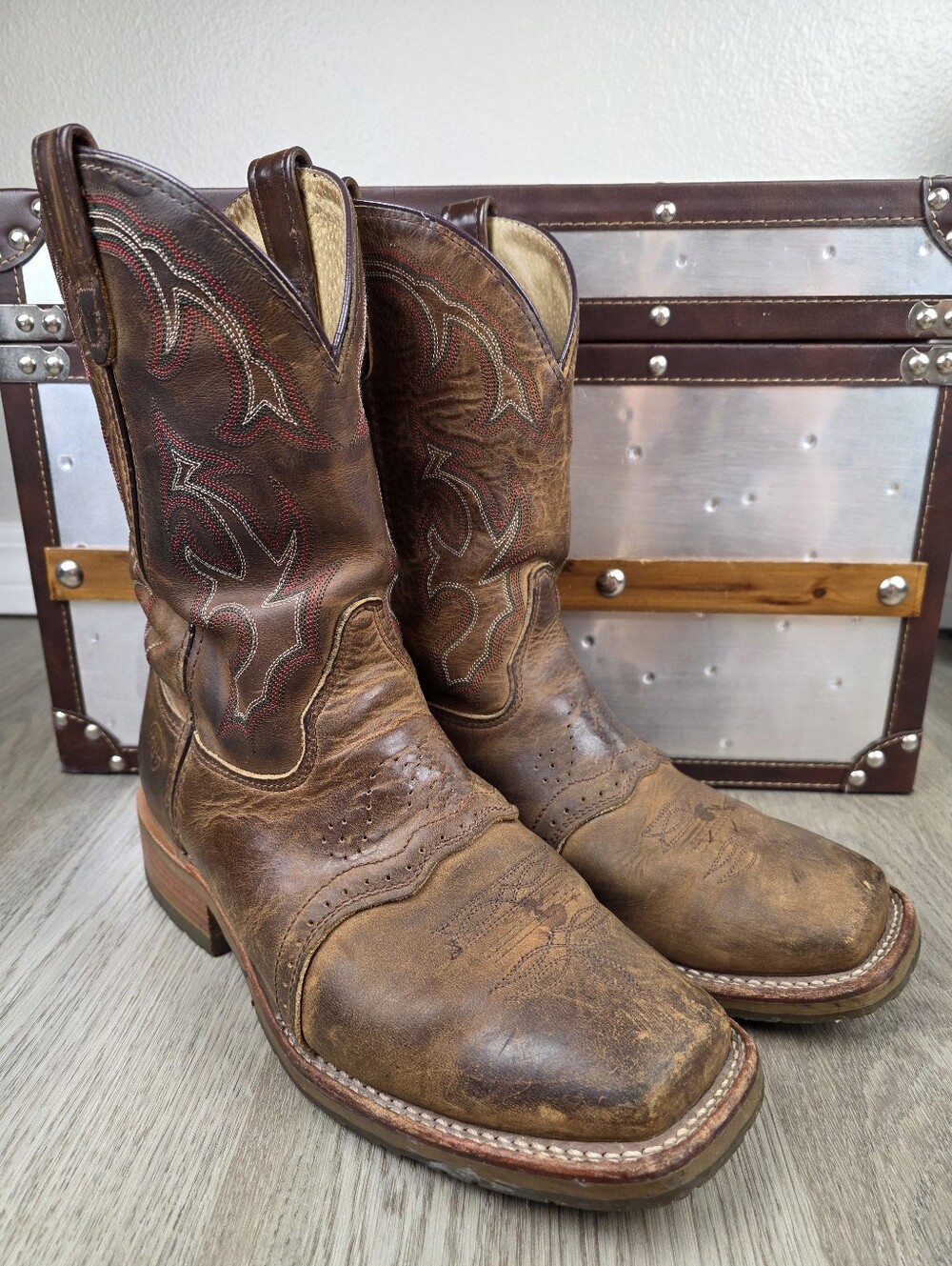 Double H Jase Leather Boots Size 10
